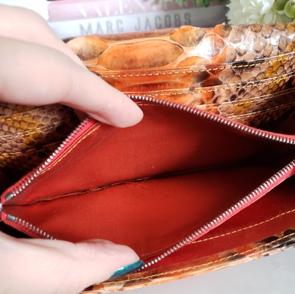 Authentic Pre-owned Fendi Baguette Python Wallet - Picture 7 of 16